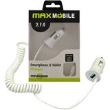 Max Mobile AUTO PUNJAČ ZA TABLET/MOBITEL USB + 2.5mm 2.1A bijeli Cijene