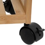 Casa Selección Bambusov regal na koleščkih v naravni barvi 44x75 cm – | Shoptok.si
