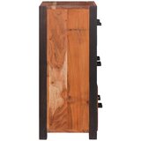  Kreveta 3 pcs Smeđa 110 x 30 x 75 cm Čvrsto drvo akacije | Eponuda.ba