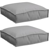 vidaXL Blazine za Sedež 2 kosa Siva 40x40x8 cm Oxford Tkanina, (22090490) | Shoptok.si