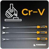 Powermat set izvlačača za uklanjanje tapecirnih lajsni i kopči, 6-dijelni PM-ZSTS-6ZN | shoptok.hr