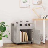 Kolica za radni stol boja betona 60x45x60 cm konstruirano drvo | shoptok.hr