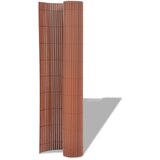vidaXL dvostrana vrtna ograda PVC 90 x 300 cm smeđa | shoptok.hr