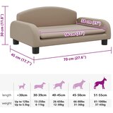  Krevet za pse cappuccina 70 x 45 x 30 cm od umjetne kože | shoptok.hr