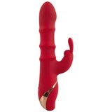 You2Toys You2 Toys Vibrator sa tri prstena Rabbit, 23.7cm, Crveni | Eponuda.com