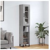 vidaXL Visoka komoda siva sonome 34 5x34x180 cm od konstruiranog drva | shoptok.hr