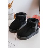 Boto Children's Quilted Snow Boots Black Leonora | ePonuda.com