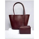 Dewberry 97735 Classic Womens Shoulder Bag with Wallet-BORDO Cene