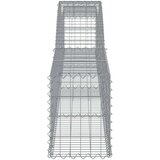  Obokane gabion košare 15 kosi 400x30x40/60 cm pocinkano železo, (20981937) | Shoptok.si