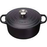 Le Creuset Okrogel lonec Signature premer 24 cm - Črna | Shoptok.si