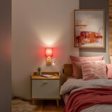 Brilagi - LED zidna lampa NUBILA WOOD 1xE27/25W/230V + LED/3W hrast/ružičasta | Eponuda.com