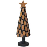 vidaXL Božićno drvce s stalakom Smeđa 60 cm Masivna tikovina | shoptok.hr