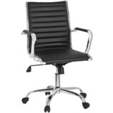 MID.YOU Vrtljiv Stol Vermona 10 Pu, Črna | Shoptok.si