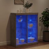  Komoda s LED svjetlima siva boja betona 81x37x100 cm | shoptok.hr