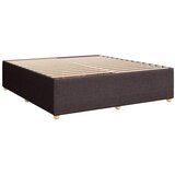 Krevet s oprugama i madracem tamnosmeđi 200x200 cm od tkanine | shoptok.hr