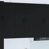 vidaXL Zidni kuhinjski ormarić Crna 60 x 31 x 100 cm Konstruirano drvo Cijene