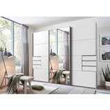 MID.YOU OMARA Z DRSNIMI VRATI, prozorno, bela, barve aluminija | Shoptok.si