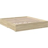  Okvir za krevet s ladicama boja hrasta 180x200 cm | shoptok.hr
