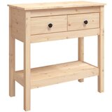 Maison Chic konzolna miza - miza ob steni 75x35x75 cm trdna borovina, (21786463) | Shoptok.si