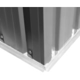  Vrtna kućica za pohranu siva metalna 257 x 205 x 178 cm | shoptok.hr