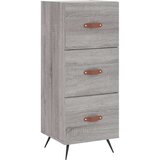 vidaXL Visoka omara siva sonoma 34,5x34x180 cm inženirski les | Shoptok.si