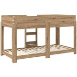  Postelja na vzkraj za otroke Umetni hrast 90 x 200 cm, (5000142036) | Shoptok.si