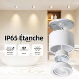 MEGA LUMEN 4x LED nadgradni stropni reflektor IP65 5W | Shoptok.si