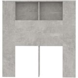  Uzglavlje s ormarićem siva boja betona 100 x 18,5 x 102,5 cm | shoptok.hr