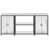  Kuhinjski set za pohranu 3 pcs Srebrna 210 x 50 x 92 cm | shoptok.hr