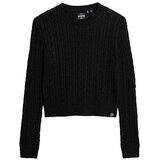 Superdry Puloverji Pull Fitted Cable Črna Cene
