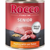  Varčno pakiranje Rocco Senior 24 x 800 g - Perutnina & ovseni kosmiči | shoptok.hr