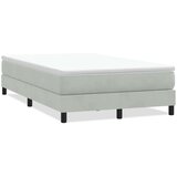 Box Spring Postelja brez vzmetnice Svetlo siva 120x210 cm Žamet, (21791730) | Shoptok.si