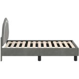  Posteljica za malčke z vzglavjem Temno siva 70 x 140 cm Žamet, (5000105242) | Shoptok.si