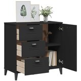  Komoda VIKEN crna 80 x 40 x 80 cm od konstruiranog drva | Eponuda.ba
