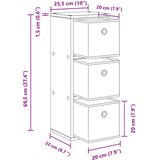  Kreveta s ladicama Betonski sivi 25,5 x 22 x 69,5 cm | shoptok.hr