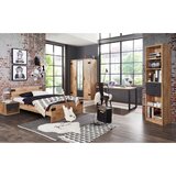 Hom`in regal 47/198/38 cm barve grafita, barve hrasta | Shoptok.si