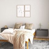 vidaXL Stenska omarica 2 kosa siva 60x30x35 cm trdna borovina Cene