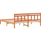  Krevetna konstrukcija Smeđa 160 cm x 200 cm Borova drva | shoptok.hr
