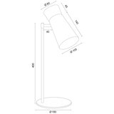  Argon 8876 - Stona lampa LORD 1xE14/7W/230V bela | Eponuda.com