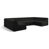Micadoni Crna kutna garnitura (u obliku slova "U") Kendal – | shoptok.hr