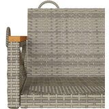 vidaXL Klupa za ljuljanje siva 109 x 62 x 40 cm od poliratana | shoptok.hr