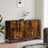  Komoda dimljeni hrast 134x35x76 cm konstruirano drvo | shoptok.hr