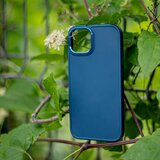 Satin silikonski ovitek za Samsung Galaxy S21 FE G990 - mat moder | Shoptok.si