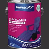 SWINGCOLOR Visokosijoči barvni lak (barva: črna; 2,5 l) Cene