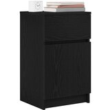 vidaXL Nočna omarica črna 39x35x65 cm inženirski les | Shoptok.si