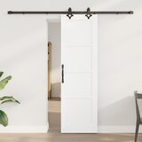 vidaXL Drsna Vrata s Kompletom Opreme 'ORKDAL'Bela Trden Bor | Shoptok.si