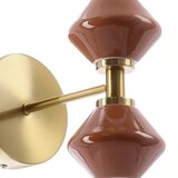  LED zidna lampa FLORES 2xLED/5W/230V zlatna/braon | Eponuda.com