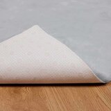  Faux Rabbit Fur Rug Siva 120 x 120 cm Poliester | shoptok.hr