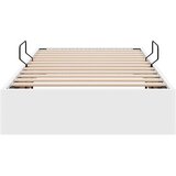  Otomanski krevet s pohranom Čista bijela 90 x 200 cm Lažna koža | shoptok.hr