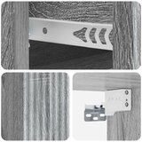  Stenski nočni omarici 2 pcs Siva Sonoma 33 x 34,5 x 20 cm, (5000209973) | Shoptok.si